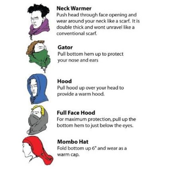 Gold Fleece Versatile Hood for skiing, snowblowing, snowboarding, truck… - Picture 2 of 4